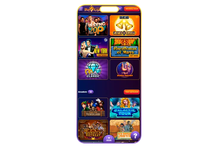 Jouer à des jeux directement dans l'application